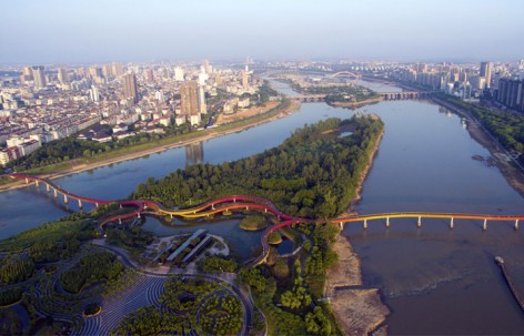 弹性景观：金华燕尾洲公园 / 土人设计
