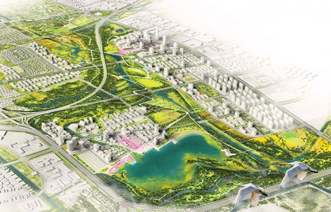 上海张家浜楔形绿地城市设计及景观概念规划 / Sasaki
