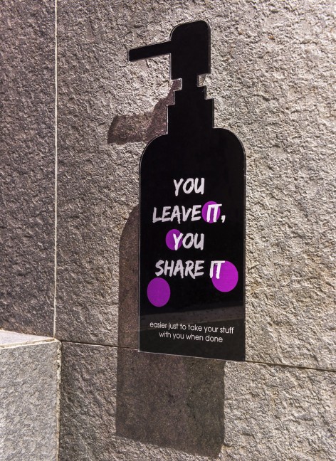 17 SHOWER SIGNAGE
