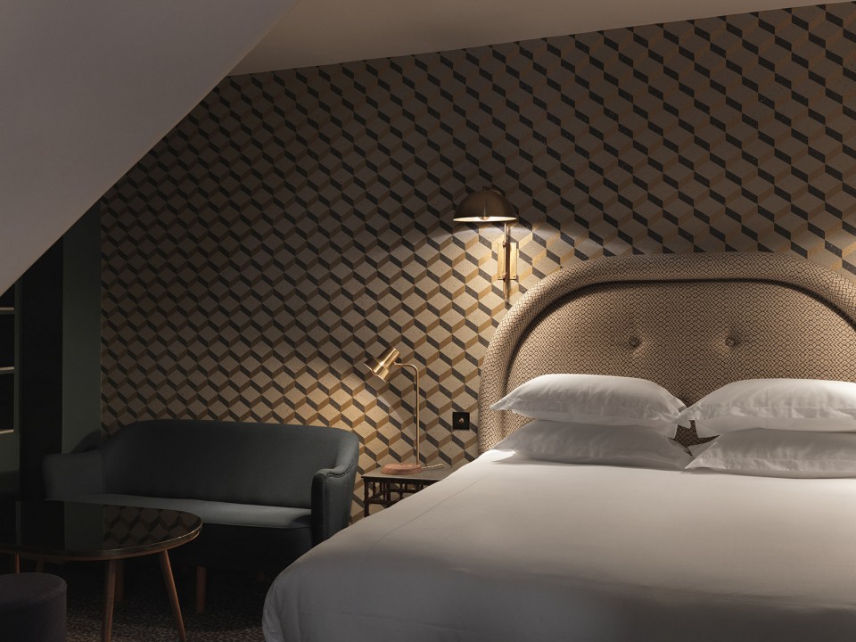 Grand Pigalle Hotel designed by Chzon Design, Paris, France. Photo Credit : Kristen Pelou