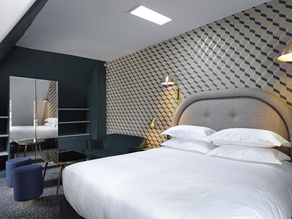 Grand Pigalle Hotel by Chzon Design, Paris, France. Photo Credit : Kristen Pelou