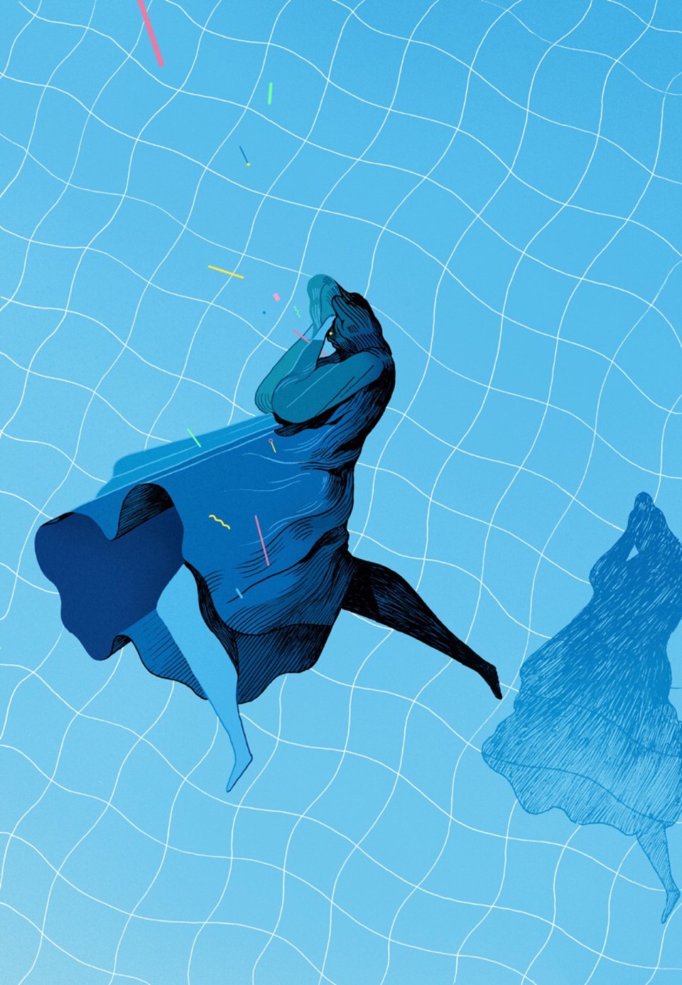 runefisker的抽象超现实主义插画