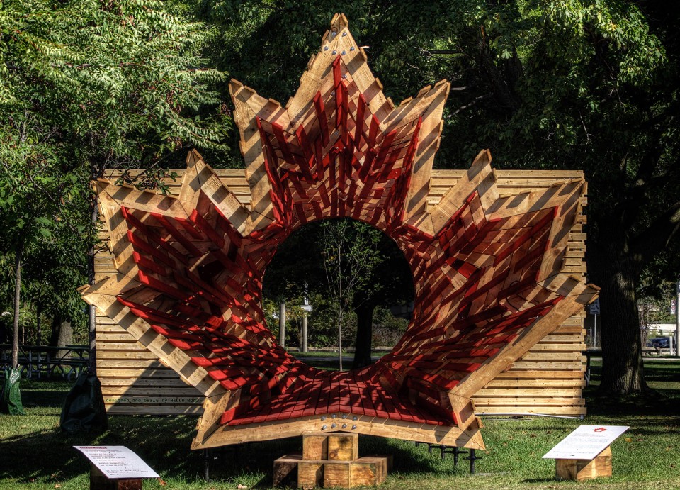 004-Wooden Memorial in Toronto, Cananda by Hello Wood