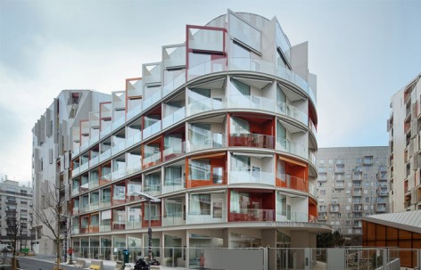 灰红锐影 - Clichy-Batignolles巴黎生态区疗养院 / Atelier du Pont