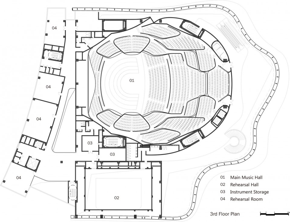MAD_China Philharmonic Concert Hall_3rd Floor Plan 副本