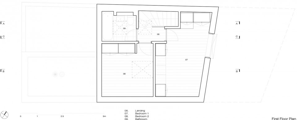 Mews House_Russell Jones_03 First Floor Plan 副本