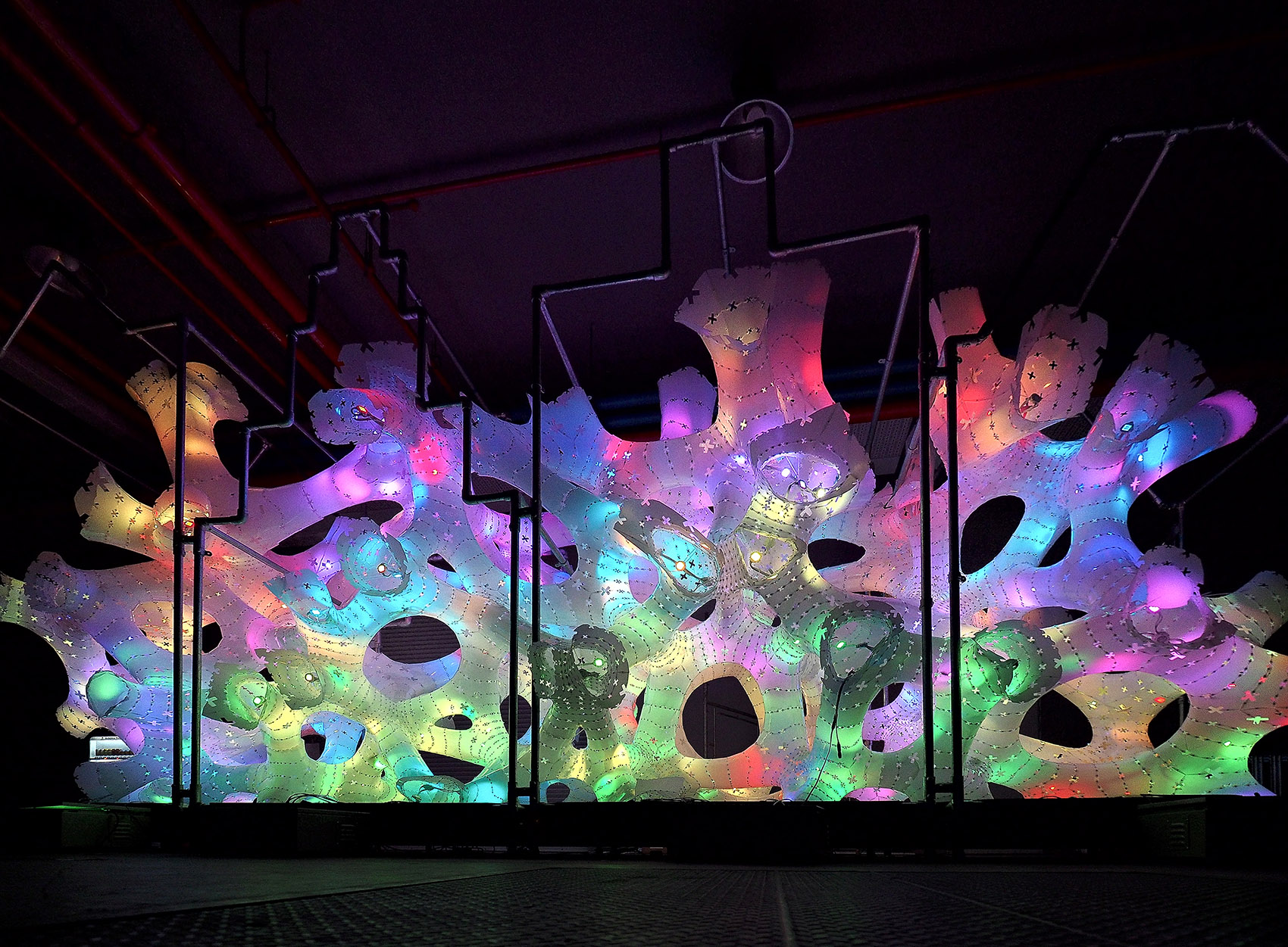 斑斓的光茎迷宫 – rhizome house将在阿姆斯特丹灯光节展出 / dp