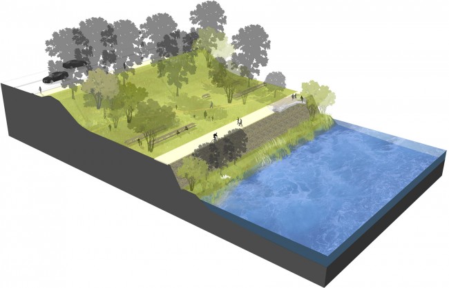 017-Rochetaillee Saone riverbanks by in situ