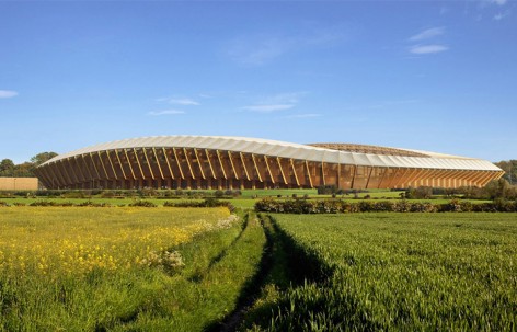 扎哈哈迪德事务所赢得格林森林流浪者足球场方案竞赛/ Zaha Hadid Architects