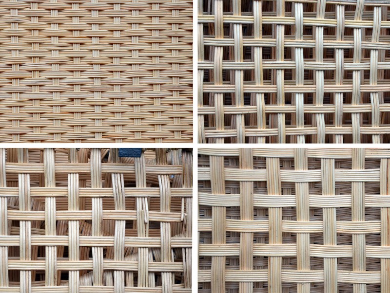Figure 4 Four patterns of rattan-weaving unit