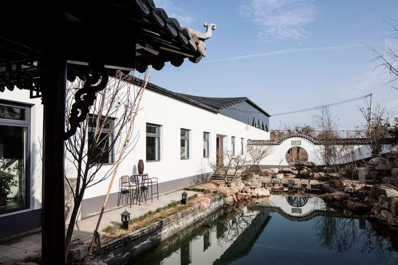001-Hall within cloud - Art studio of Xu Hongquan, Beijing by officePROJECT