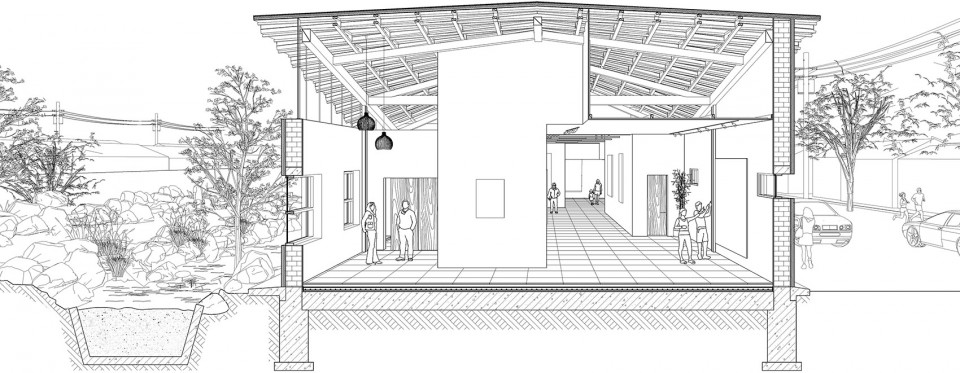 046-Hall within cloud - Art studio of Xu Hongquan, Beijing by officePROJECT