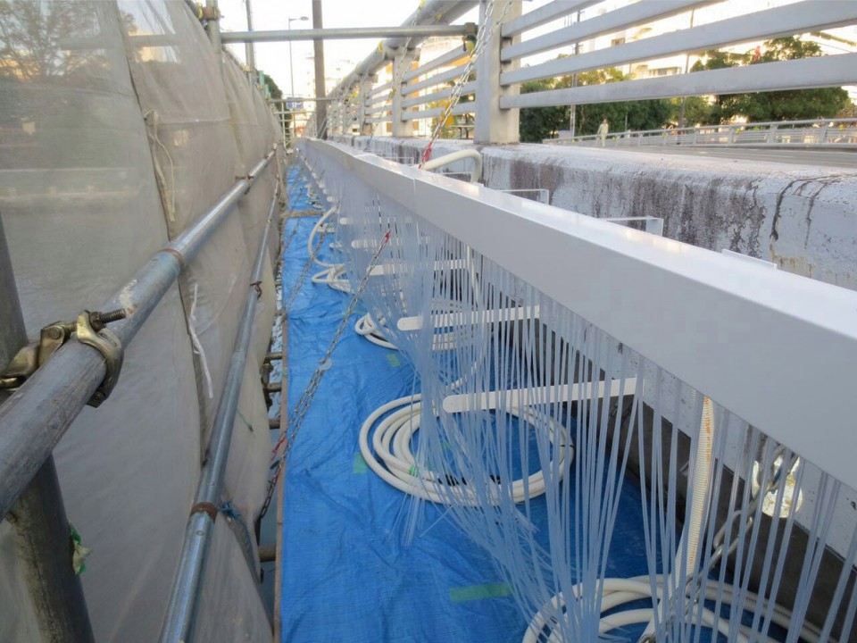 11-Indigo Waterfall - 2016 A New Light Installation, Tokushima by spatial practice