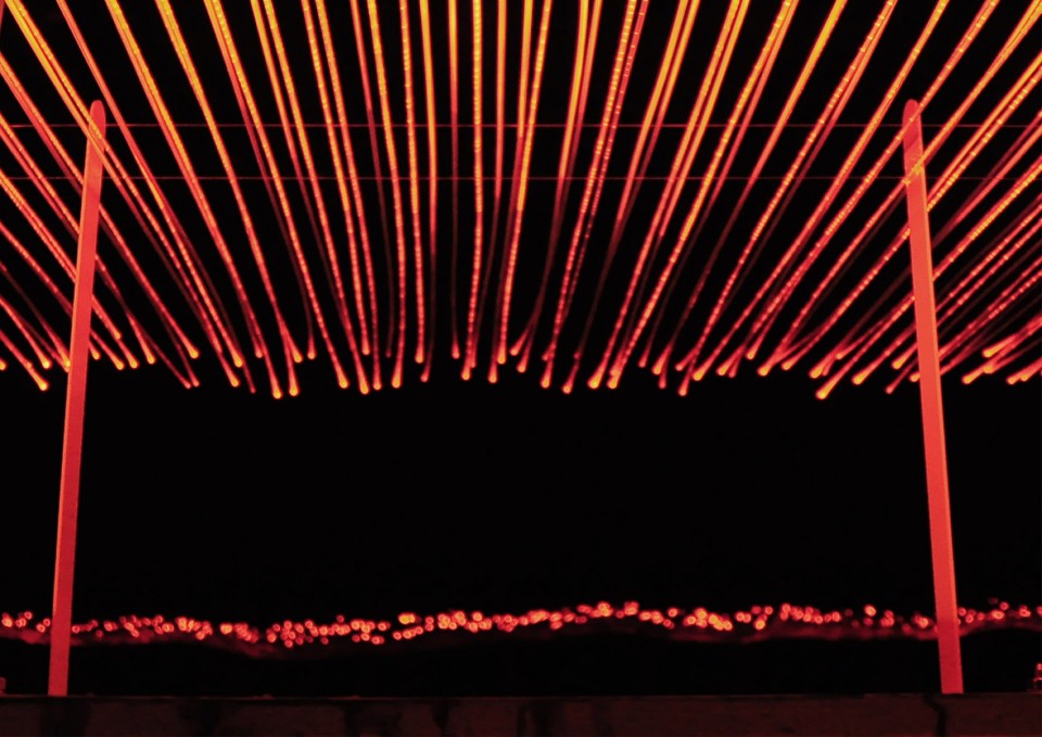 12-Indigo Waterfall - 2016 A New Light Installation, Tokushima by spatial practice