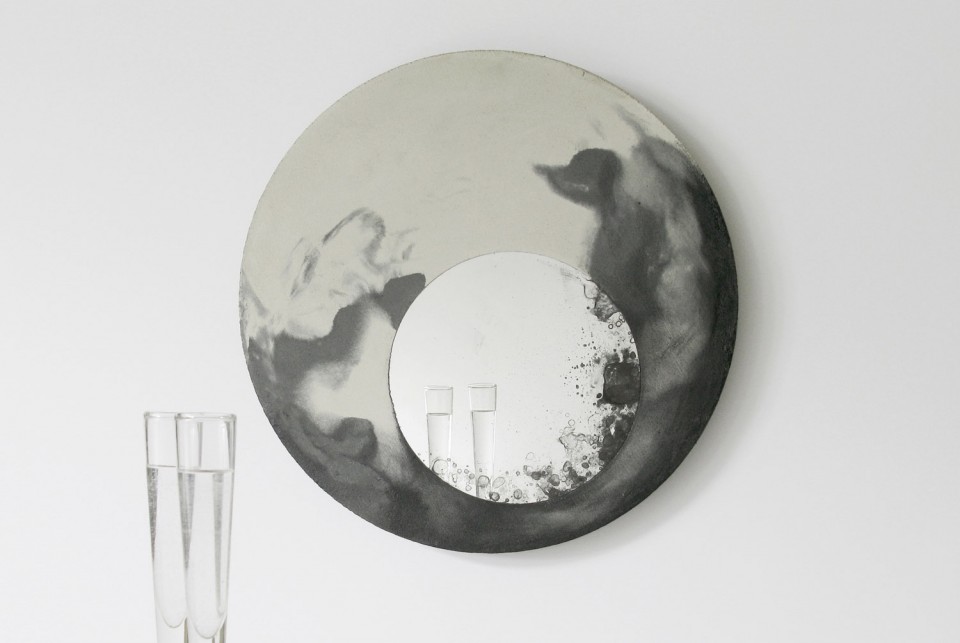 13-LIQUID wall mirrors by Taeg Nishimoto