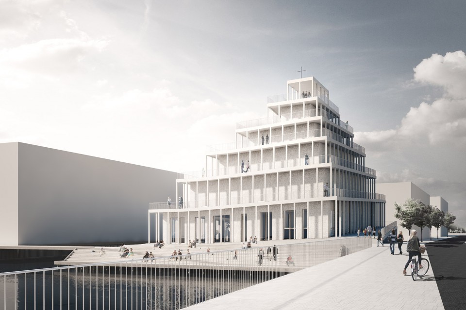 3-New Church in Sydhavnen by JAJA Architects