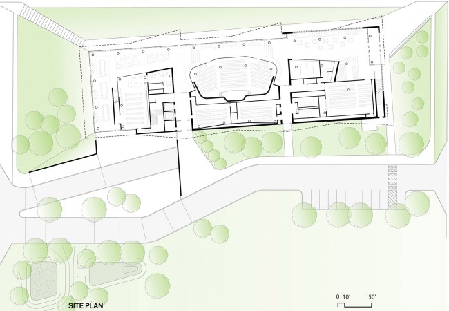 WM_KSU CAED Site Plan_1-400_color_with label and scale