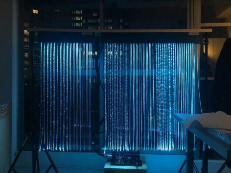 7-Indigo Waterfall - 2016 A New Light Installation, Tokushima by spatial practice