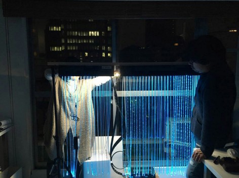 8-Indigo Waterfall - 2016 A New Light Installation, Tokushima by spatial practice