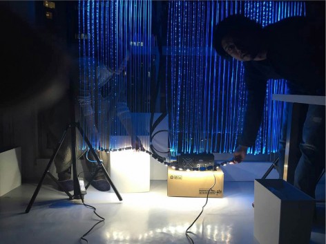 9-Indigo Waterfall - 2016 A New Light Installation, Tokushima by spatial practice