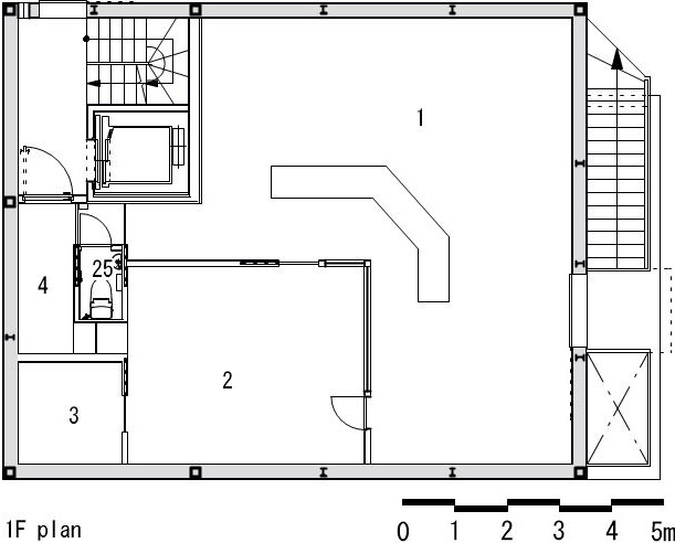 BUILDING M_1FL plan- BUILDING M in Hiratsuka, Kanagawa by I.R.A.