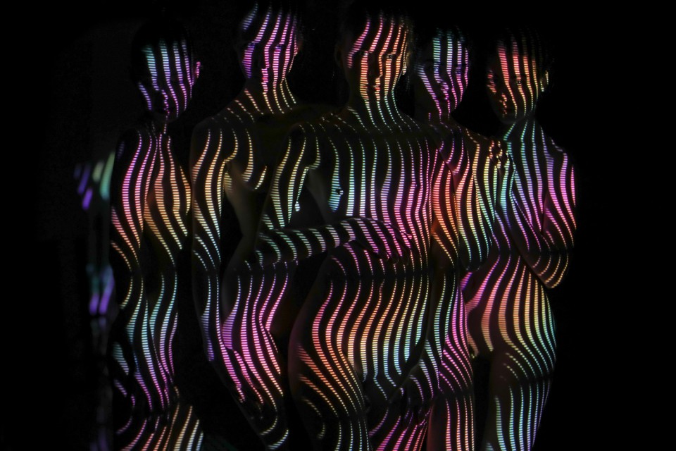 011-|surrealist portraits with light patterns by Dani Olivier