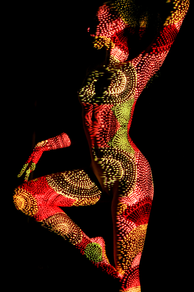012-|surrealist portraits with light patterns by Dani Olivier