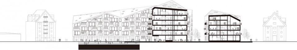 Krøyers Plads_section a-a