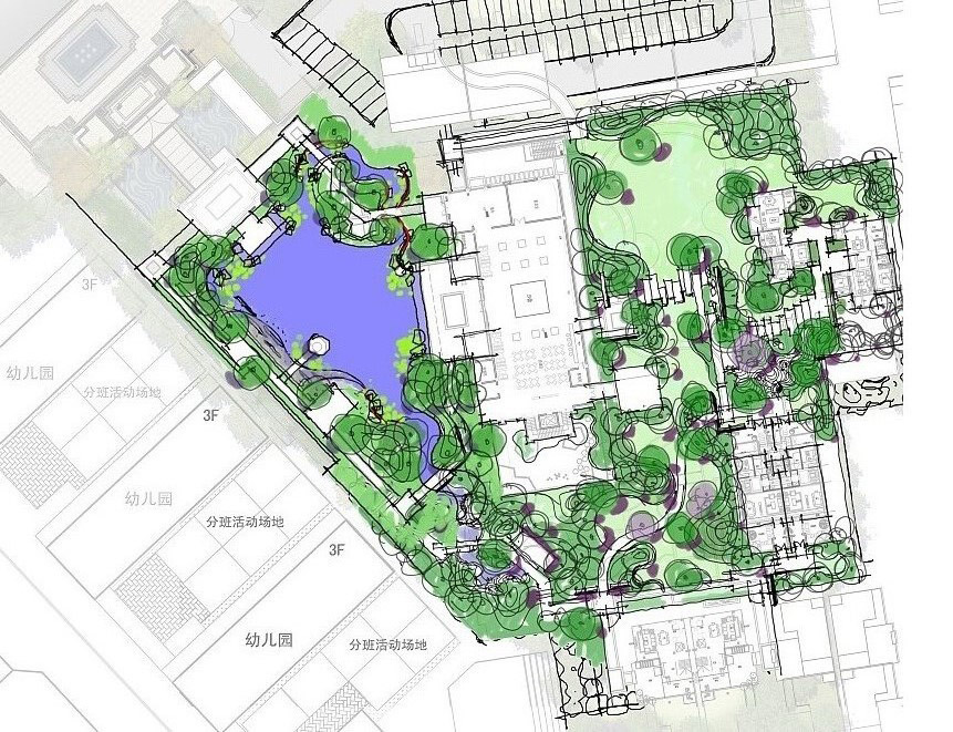 展示区平面草图 - C&D Dushu Bay by S.P.I Landscape Group