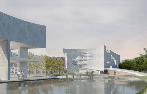 “云与时间” － 上海中粮南桥半岛文体中心与医疗服务站 / Steven Holl Architects