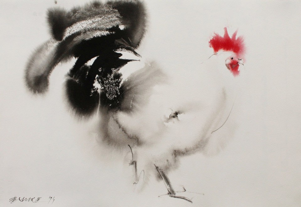 1 (1280x879)- Powerful Ink Paintings by Endre Penovac For The Year of Rooster
