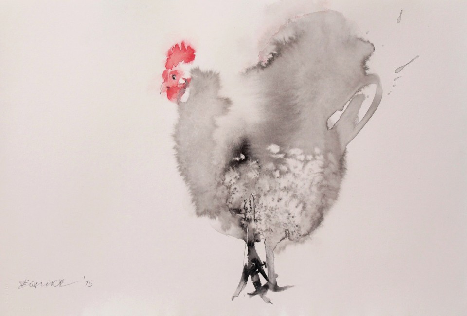 15 (1280x866)- Powerful Ink Paintings by Endre Penovac For The Year of Rooster