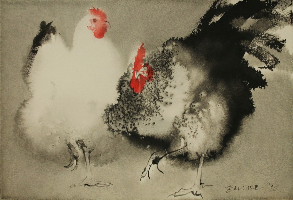 3 (1280x875)- Powerful Ink Paintings by Endre Penovac For The Year of Rooster
