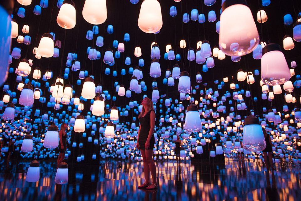 teamLab Forest of Resonating Lamps 3