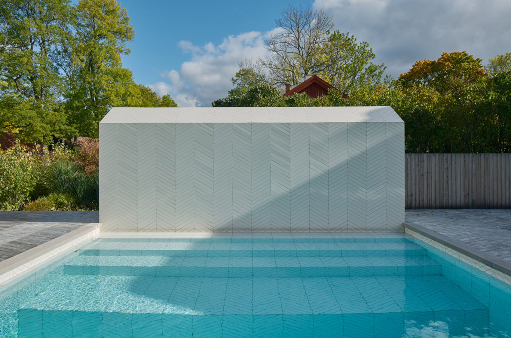 Parquet Patterned Pool and Spa, Sweden / Claesson Koivisto Rune ...