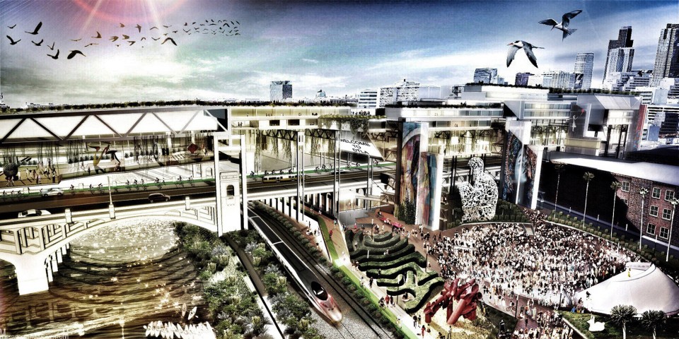 008-River Habitable Bridge & the Floating Gardens
