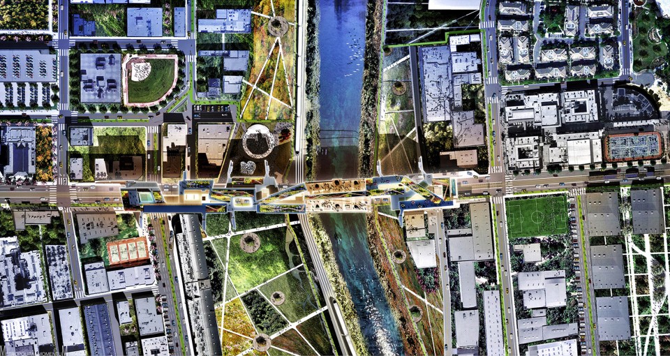 010-River Habitable Bridge & the Floating Gardens-Residencial and Roof