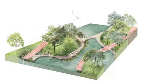 011-The urban planning for Shanghai Xujiahui Sports Park By HPP
