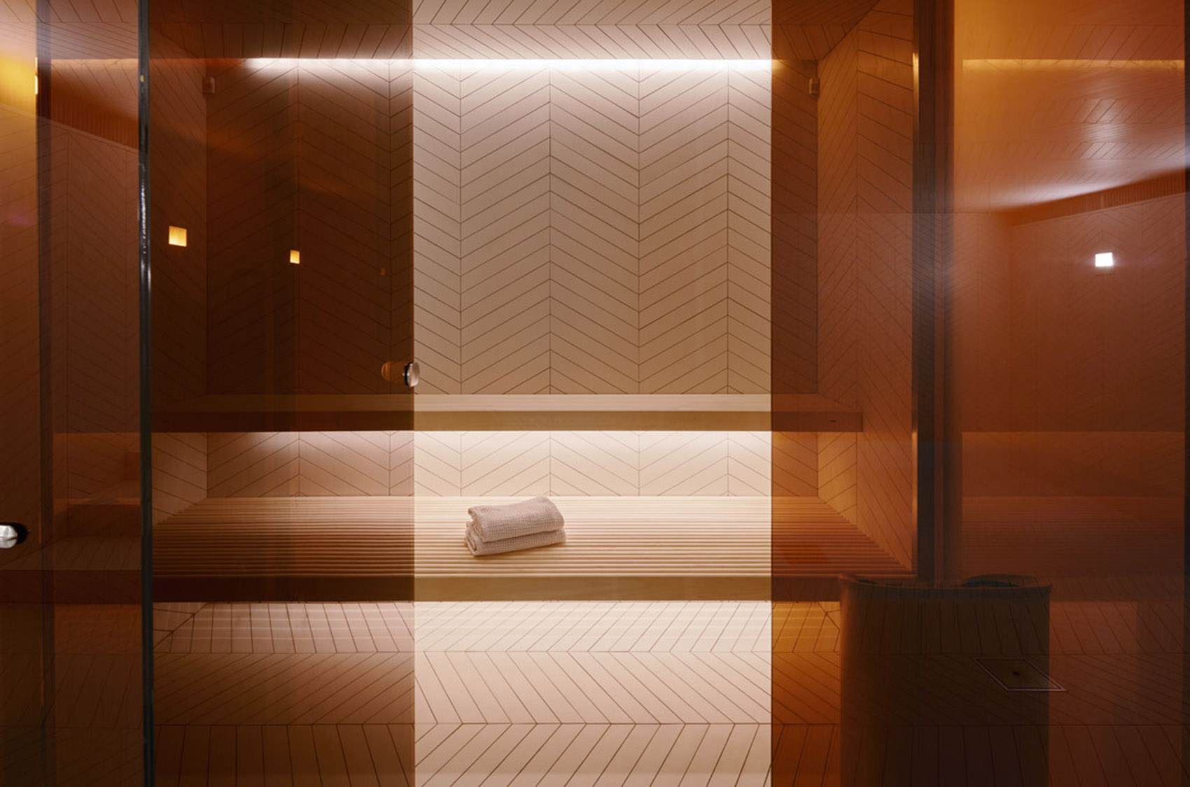 Parquet Patterned Pool and Spa, Sweden / Claesson Koivisto Rune ...