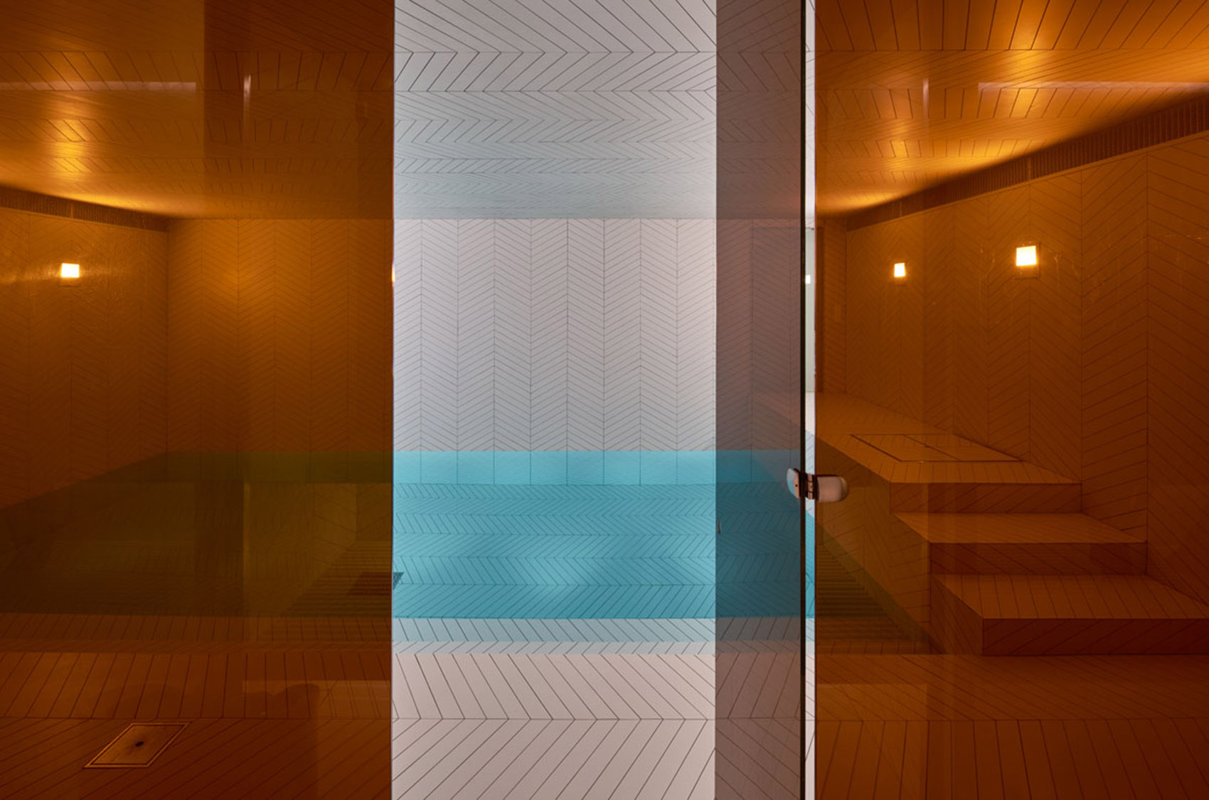 Parquet Patterned Pool and Spa, Sweden / Claesson Koivisto Rune ...