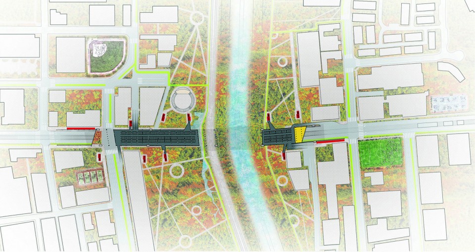 015-River Habitable Bridge & the Floating Gardens-Parking Level