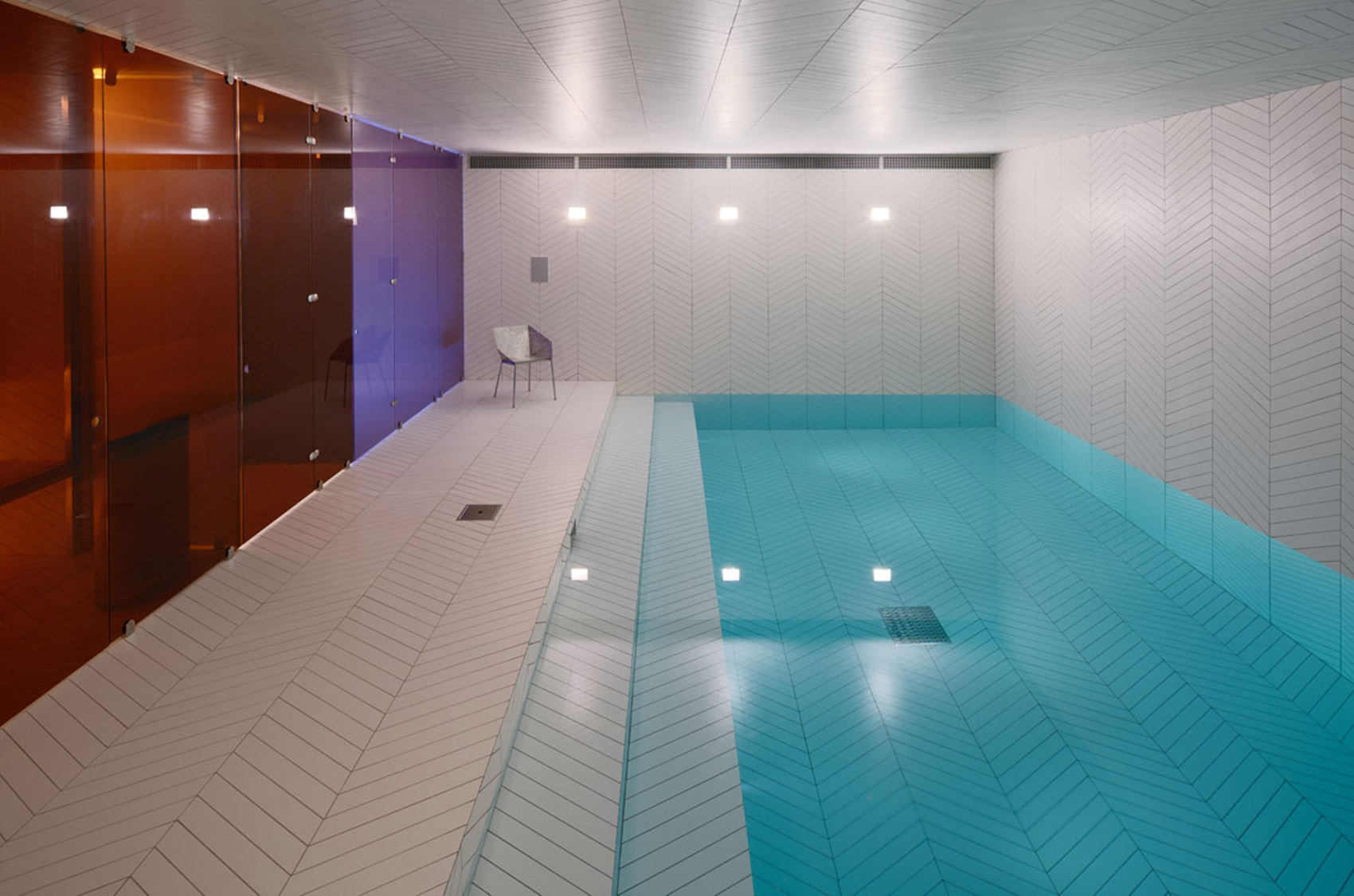 Parquet Patterned Pool and Spa, Sweden / Claesson Koivisto Rune ...