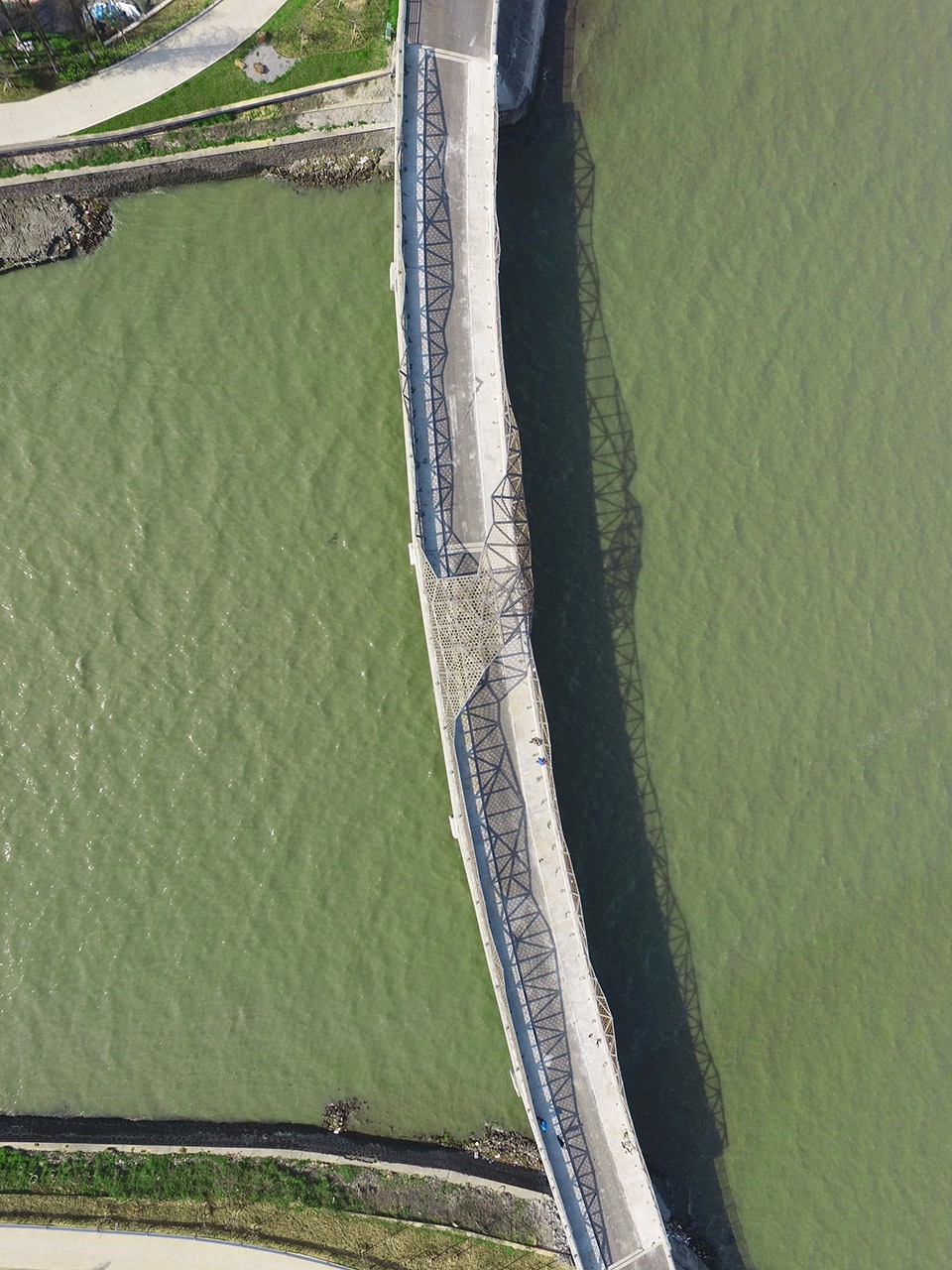 bird view wuxi harbour bridge mimesis architecture studio