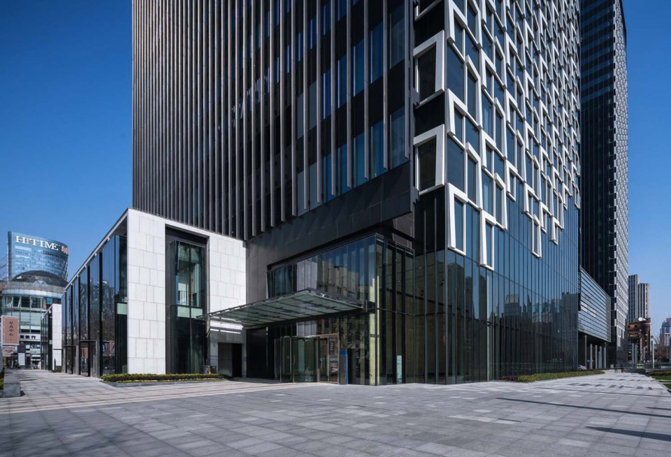 2-entrance1_Shanghai Landmark Center_Aedas