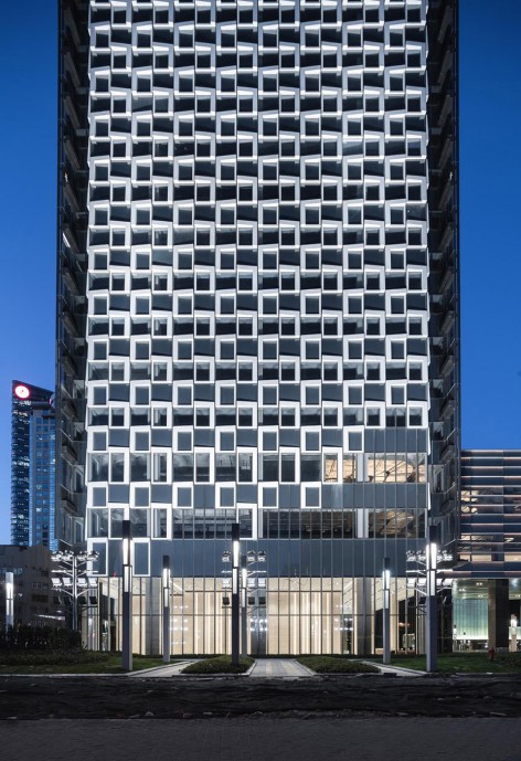 4-facade1_Shanghai Landmark Center_Aedas