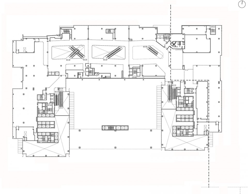 8-first floor plan_Shanghai Landmark Center_Aedas