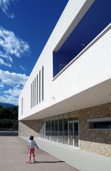 Sports complex and school canteen