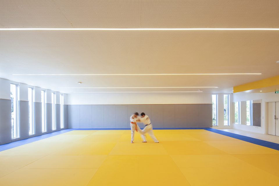 Sports complex and school canteen