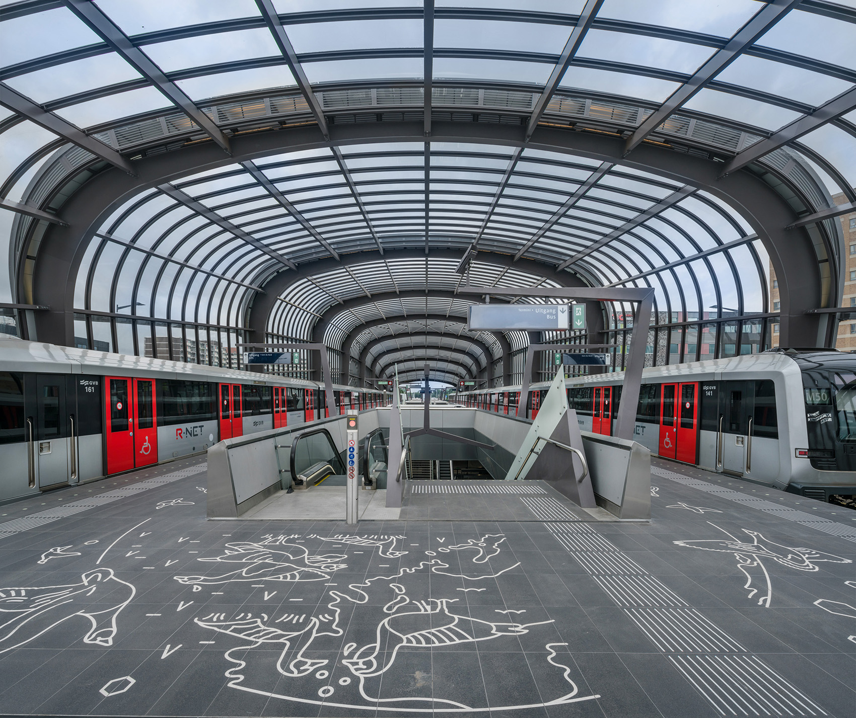 The North south Metro Line of Amsterdam by Benthem Crouwel Architects