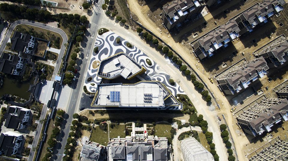 bird view Yuqu Culture and Sports Center ADASTUDIO